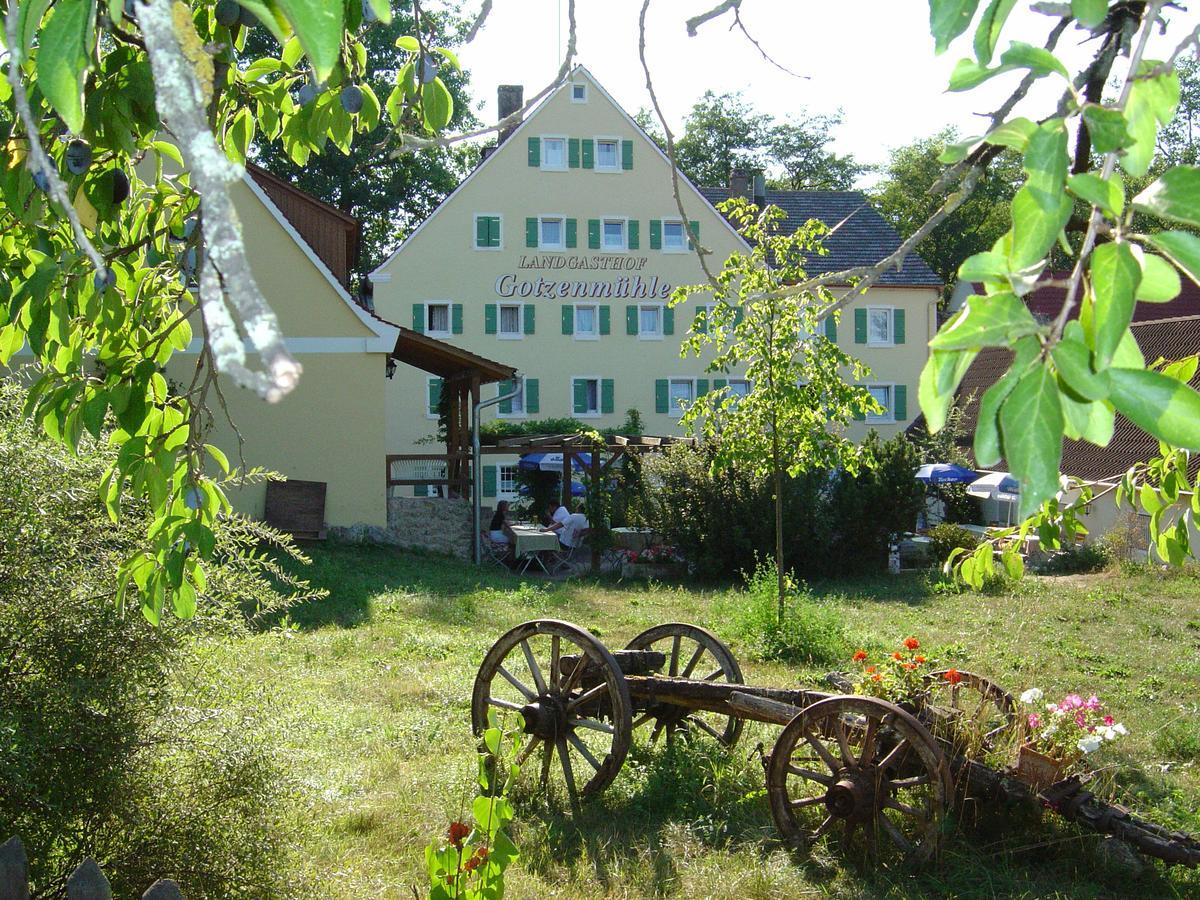 Landgasthof Gotzenmuhle Hotell Lichtenau  Eksteriør bilde